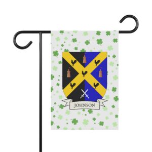 Johnson Coat of Arms Garden Banner