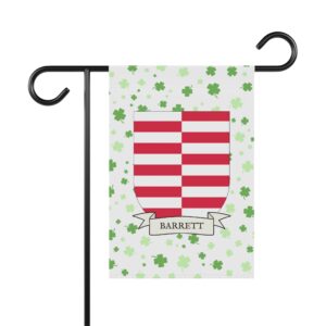 Barrett Family Coat of Arms Garden Banner