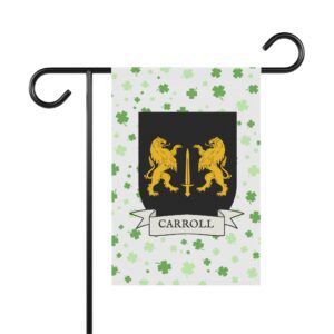 Carroll Family Coat of Arms Garden Banner