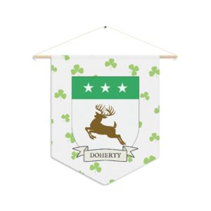 Doherty Family Coat of Arms Indoor Pennant