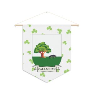 Callaghan Family Coat of Arms Indoor Pennant