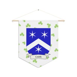 Carr Family Coat of Arms Indoor Pennant