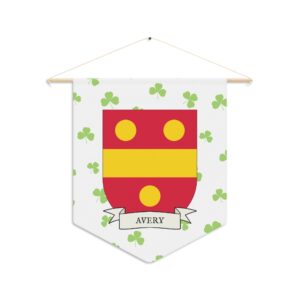 Avery Family Coat of Arms Indoor Pennant