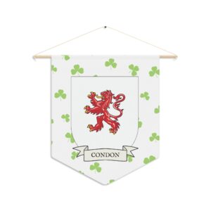 Condon Family Coat of Arms Indoor Pennant