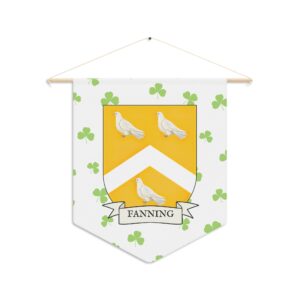 Fanning Family Coat of Arms Indoor Pennant
