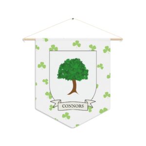 Connors Family Coat of Arms Indoor Pennant