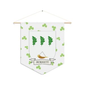 Burnett Family Coat of Arms Indoor Pennant