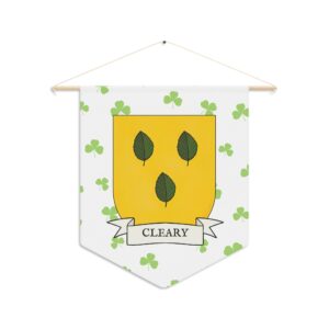 Cleary Family Coat of Arms Indoor Pennant