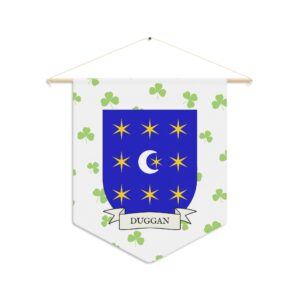 Duggan Family Coat of Arms Indoor Pennant