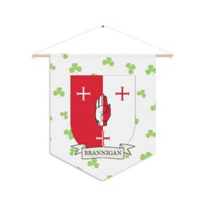Brannigan Family Coat of Arms Indoor Pennant