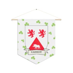 Cassidy Family Coat of Arms Indoor Pennant