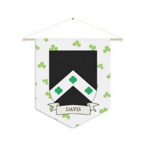 Davis Family Coat of Arms Indoor Pennant