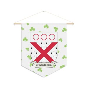 Fitzgibbon Family Coat of Arms Indoor Pennant