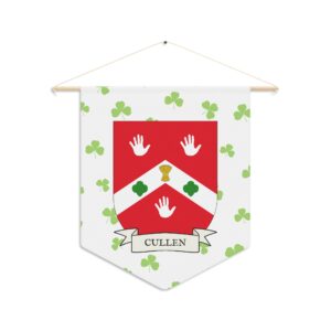 Cullen Family Coat of Arms Indoor Pennant