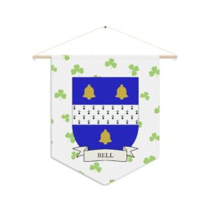 Bell Family Coat of Arms Indoor Pennant