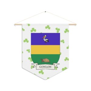 Conlon Family Coat of Arms Indoor Pennant
