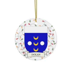 Dolan Family Coat of Arms Christmas Tree Ornament