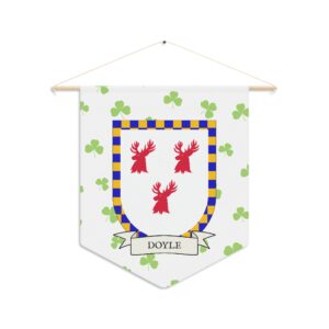 Doyle Family Coat of Arms Indoor Pennant