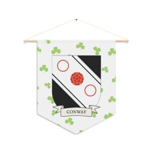 Conway Family Coat of Arms Indoor Pennant