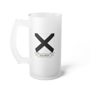 Baldwin Family Coat of Arms Beer Mug