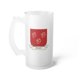 Ryan Family Coat of Arms 16oz. Beer Mug
