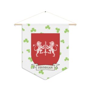 Finnegan Family Coat of Arms Indoor Pennant