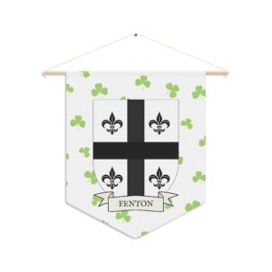 Fenton Family Coat of Arms Indoor Pennant