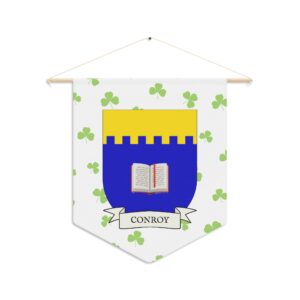 Conroy Family Coat of Arms Indoor Pennant