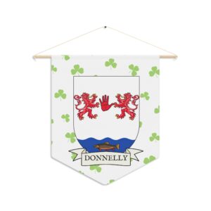 Donnelly  Family Coat of Arms Indoor Pennant