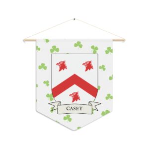 Casey Family Coat of Arms Indoor Pennant