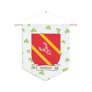 Dooley Family Coat of Arms Indoor Pennant