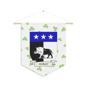 Doran Family Coat of Arms Indoor Pennant
