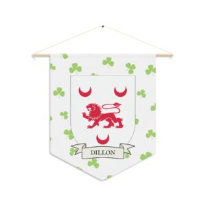 Dillon Family Coat of Arms Indoor Pennant