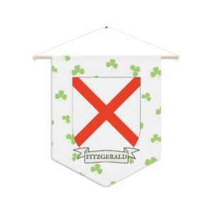 Fitzgerald Family Coat of Arms Indoor Pennant