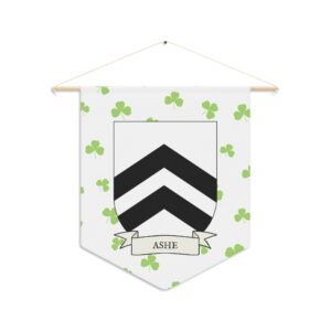 Ashe Family Coat of Arms Indoor Pennant