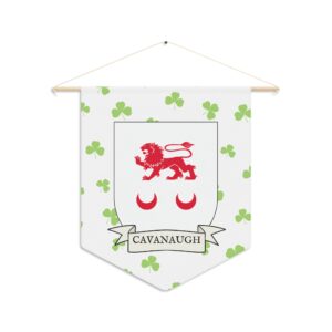 Cavanaugh Family Coat of Arms Indoor Pennant