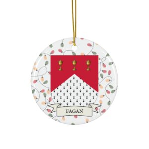 Fagan Family Coat of Arms Christmas Tree Ornament