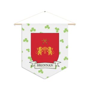 Brennan Family Coat of Arms Indoor Pennant