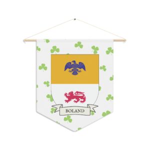 Boland Family Coat of Arms Indoor Pennant