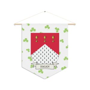 Fagan Family Coat of Arms Indoor Pennant