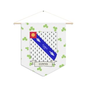 Coyne Family Coat of Arms Indoor Pennant