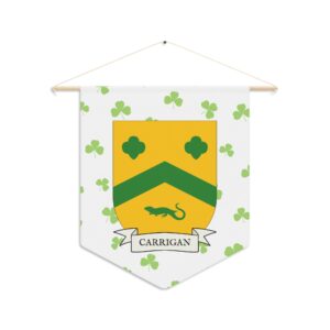 Carrigan Family Coat of Arms Indoor Pennant