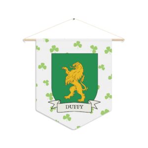 Duffy Family Coat of Arms Indoor Pennant