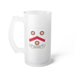 Bannon Family Coat of Arms Beer Mug