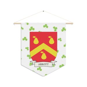 Abbott Family Coat of Arms Indoor Pennant