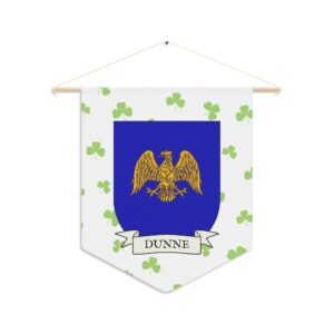 Dunne Family Coat of Arms Indoor Pennant