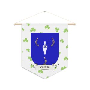 Clune Family Coat of Arms Indoor Pennant