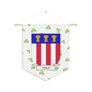 Dale Family Coat of Arms Indoor Pennant