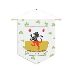 Daly Family Coat of Arms Indoor Pennant
