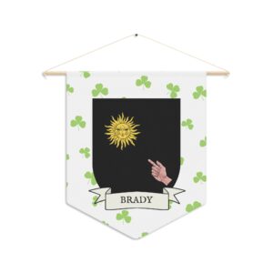 Brady Family Coat of Arms Indoor Pennant